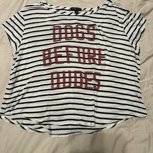 Black and White Striped Tank Top